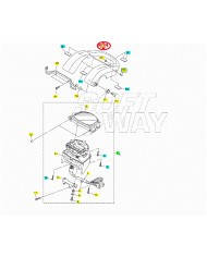 Pannello protezione strumenti originale Yamaha FZR 600-1000 1987-1989