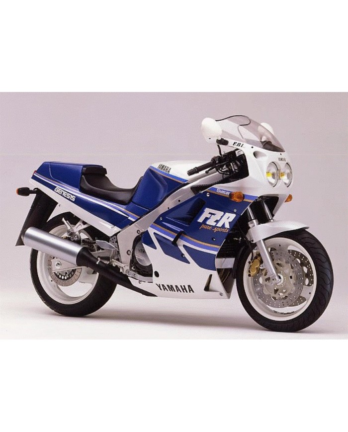 Coperchio forcella destro bianco originale Yamaha FZR 1000 1992-1993