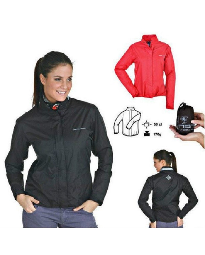 Giacca antipioggia-donna moto Tucano Urbano Nano-rain-lady-jacket nero  codice-761