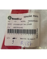 Adesivo carena sinistro originale Benelli TRK 502 X 2018-2018