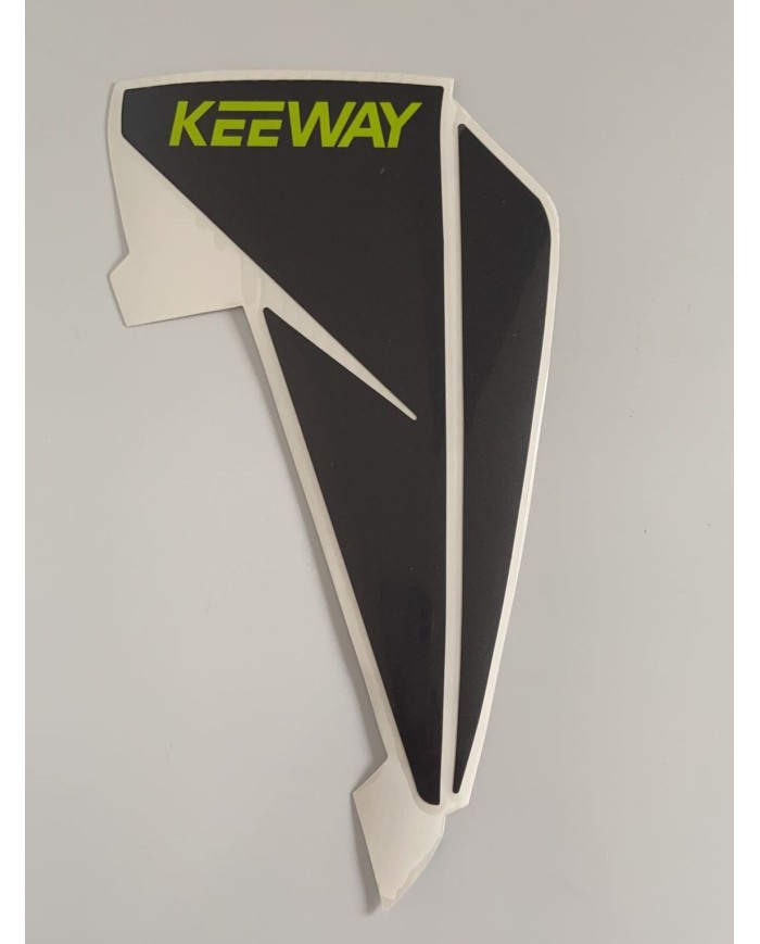 Adesivo fianchetto serbatoio benzina sinistro verde fluo originale Keeway RKF 125 2020-2021