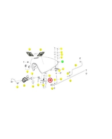 Sonda livello carburante originale Keeway K Light 125 2018-2021