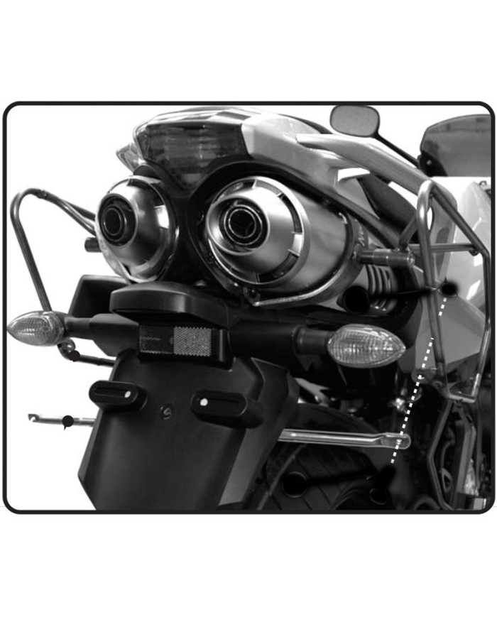 Telaietto GIVI specifico per borse soffici laterali Easylock o borse morbide per Yamaha FZ6 Fazer 2007-2010