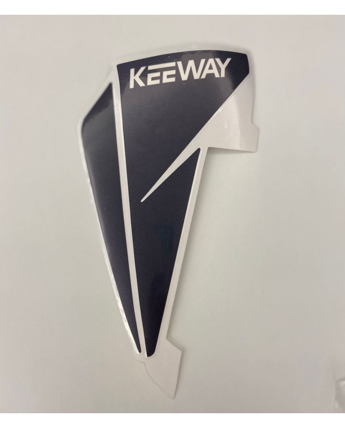 Adesivo fianchetto serbatoio benzina destro bianco originale Keeway RKF 125 2020-2021