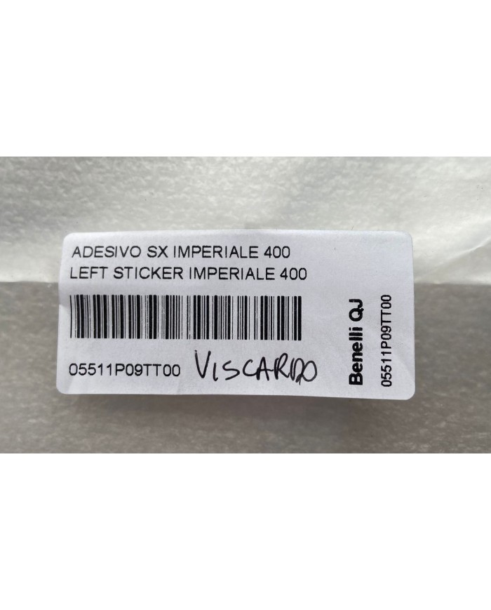 Adesivo sinistro originale Benelli Imperiale 400