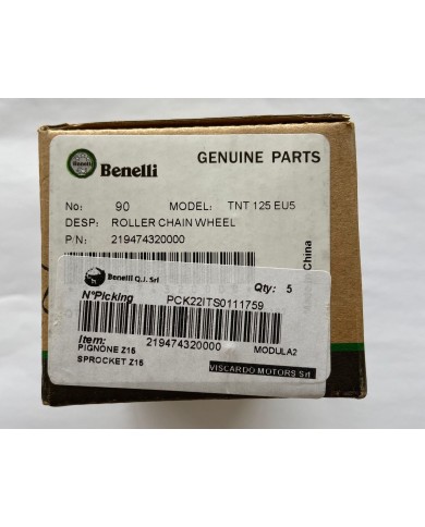 Pignone 15D originale Benelli TNT 125-500 2017-2021