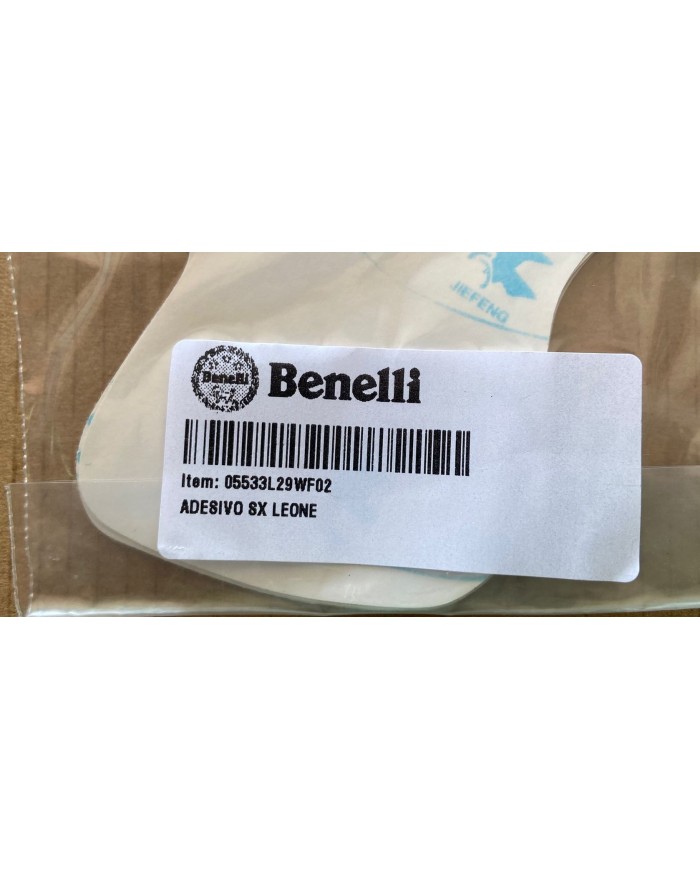 Adesivo sinistro leone grigio originale Benelli BN 125 2018-2021