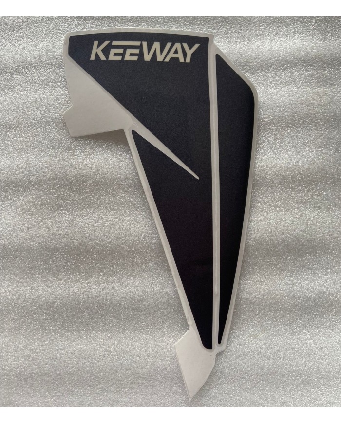 Adesivo fianchetto serbatoio benzina sinistro bianco originale Keeway RKF 125 2020-2021