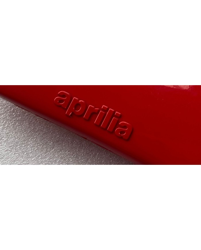 Fiancatina sinistra rossa con adesivo originale Aprilia ET 125 1980 codice AP8130117