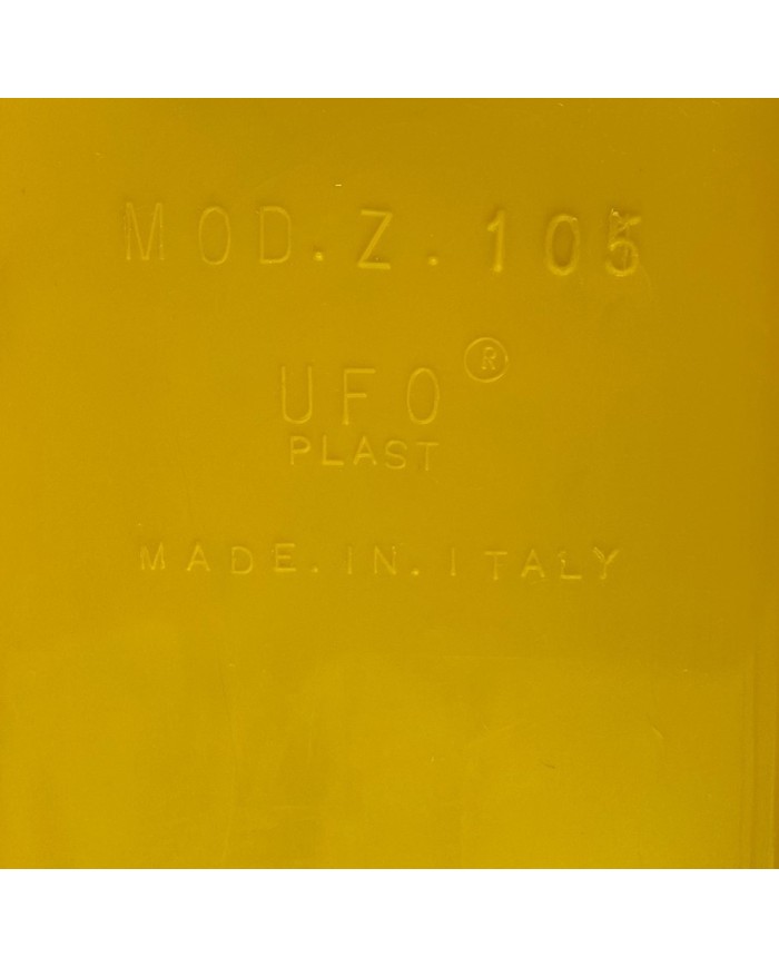 Parafango posteriore giallo originale UFO per moto da cross enduro d'epoca codice Z105G
