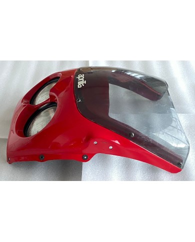 Cupolino anteriore rosso completo di faro anteriore usato Aprilia AF1 Sintesi Replica 50 codice AP8230354