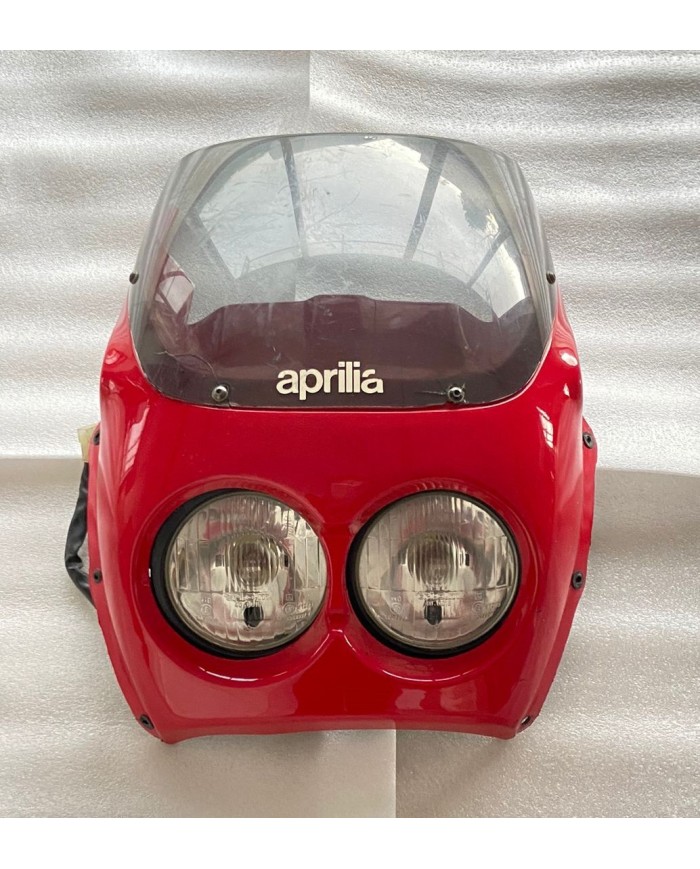 Cupolino anteriore rosso completo di faro anteriore usato Aprilia AF1 Sintesi Replica 50 codice AP8230354