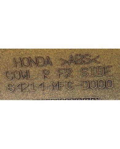 Fianchetto fanale anteriore destro usato originale Honda Hornet 600 2010