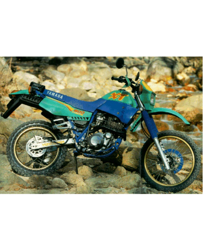 Adesivo emblema serbatoio Yamaha XT 600 1989-1990 verde codice 3PW242440000
