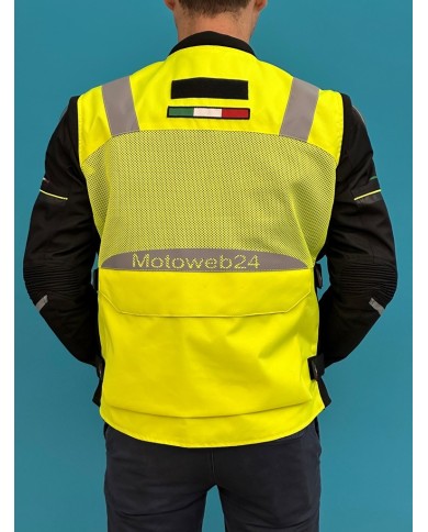 Gilet Moto ad alta visibilità giallo flou CFMOTO Motoweb24