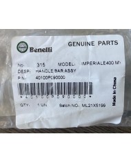 Manubrio grigio originale Benelli Imperiale 400 2019-2023 codice 40100P090000
