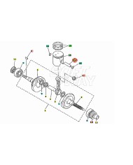 Spinotto pistone originale Yamaha Neo s 100 BW S 100