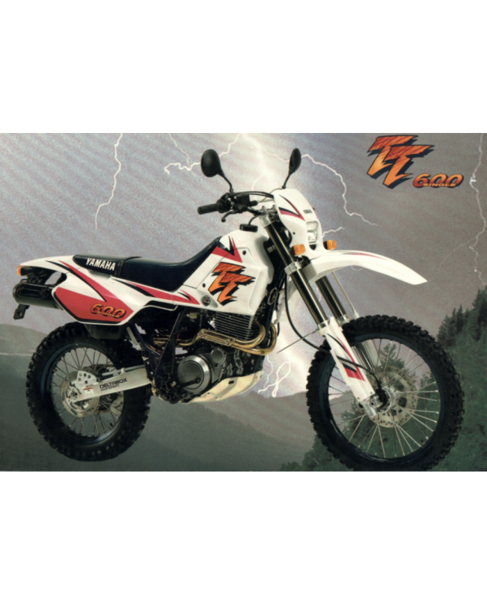 Adesivi emblemi parastelo sinistro Yamaha TT 600 1995 codice 4GVF313B2000