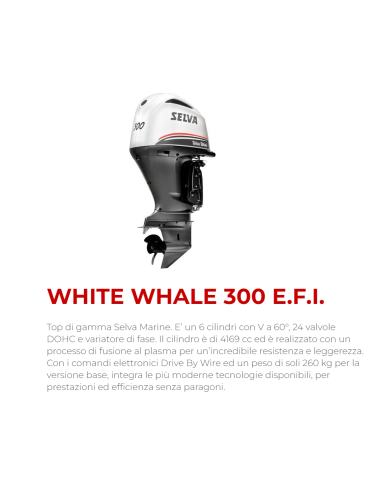 Motore Fuoribordo Selva White Whale E.F.I 300 Cv
