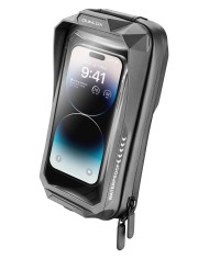 Interphone QUIKLOX Supporto Cellulare per Moto Custodia Impermeabile universale Smartphone fino a 6.5 Attacco Manubrio Incluso