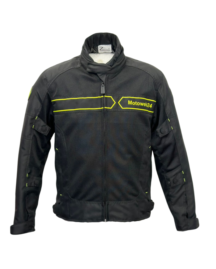 GIACCA MOTO EVO-FRESH IN&OUT NERA GIALLO FLOU MOTOWEB24