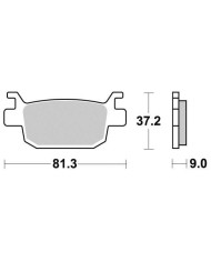 Pastiglie freno posteriore per Benelli  302S BN 302 Imperiale Leoncino 500