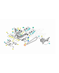 Catena di trasmissione originale Voge Brivido 500 Brivido 500 R Trofeo 500AC codice 260010242-0001