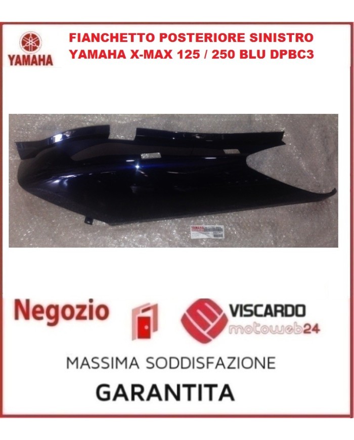 Fiancatina posteriore sinistra Yamaha X-MAX 125-250 colore blu codice 1B9F172100P6