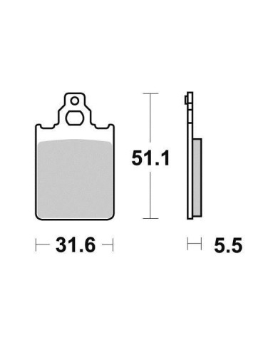 Pastiglie freno anteriore Piaggio Skipper Vespa Hexagon Quartz