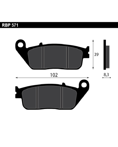 Pastiglie freno anteriore Suzuki Burgman Bandit GSX Intruder codice RBP571