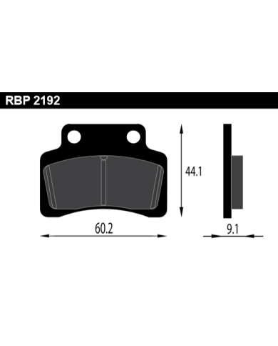 Pastiglie freno anteriore Keeway Fact Toxic Race Sirion codice RBP2192