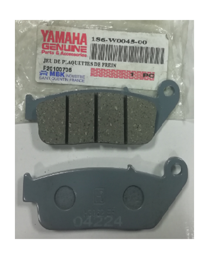 Pastiglie freno anteriore originale Yamaha XC-Versity codice 1S6W00450000