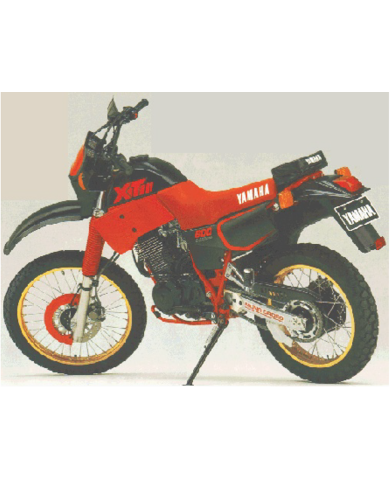 Adesivo emblema fiancatina posteriore destra Yamaha XT-600 1987-88 codice-2KF2173F1000