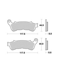 Pastiglie freno anteriore per Honda CB-1000 CB-600 SH-125 codice-S1172