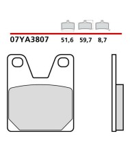 Pastiglie Freno Posteriore per Yamaha YZF-R1 R7 codice-07YA3807