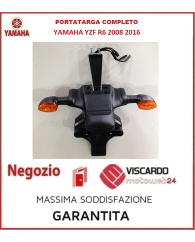 Supporto targa para spruzzi completo frecce e catarinfrangente Yamaha YZF R6 2008 2016