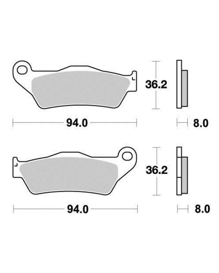 Pastiglie freno anteriore e posteriore Aprilia Mx RST-Futura Rx Sx