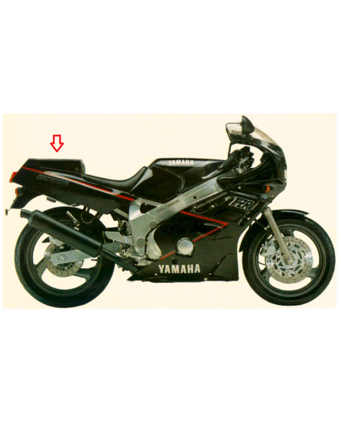 Codino coprisella monoposto usato Yamaha FZR 600 1989 colore nero codice 3HE24791006G