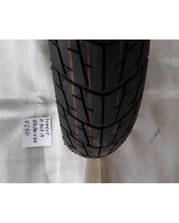 Gomma pneumatico Dunlop K303A 120-80-V16 V250 moto epoca