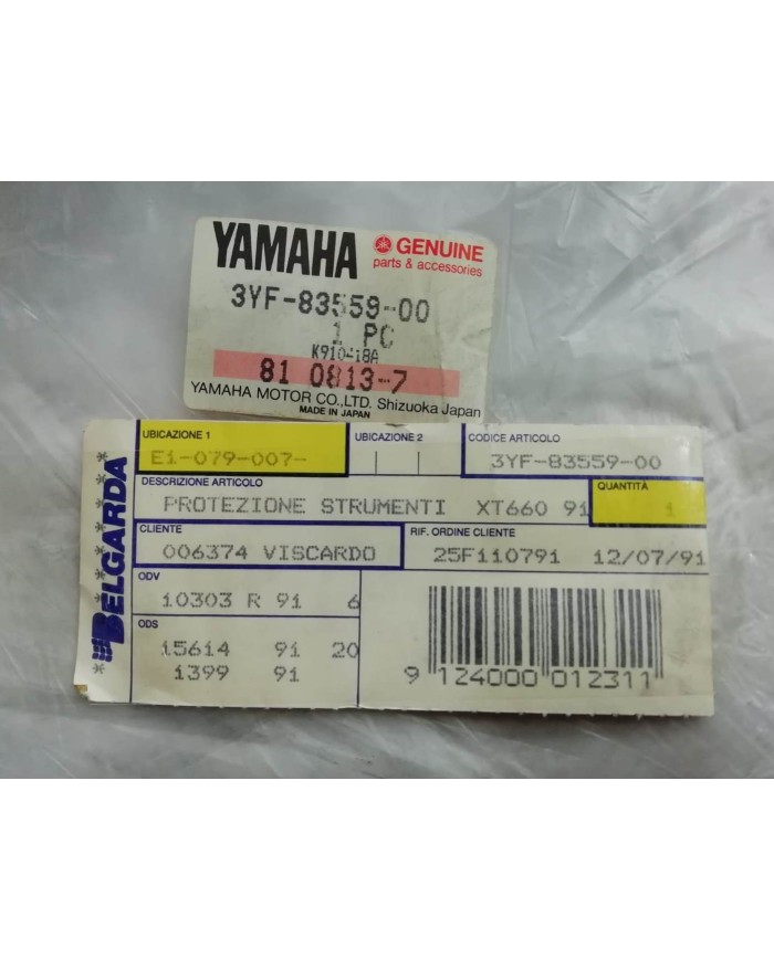 Cruscotto strumenti originale Yamaha XT 600Z Tenere 600 1991-1993